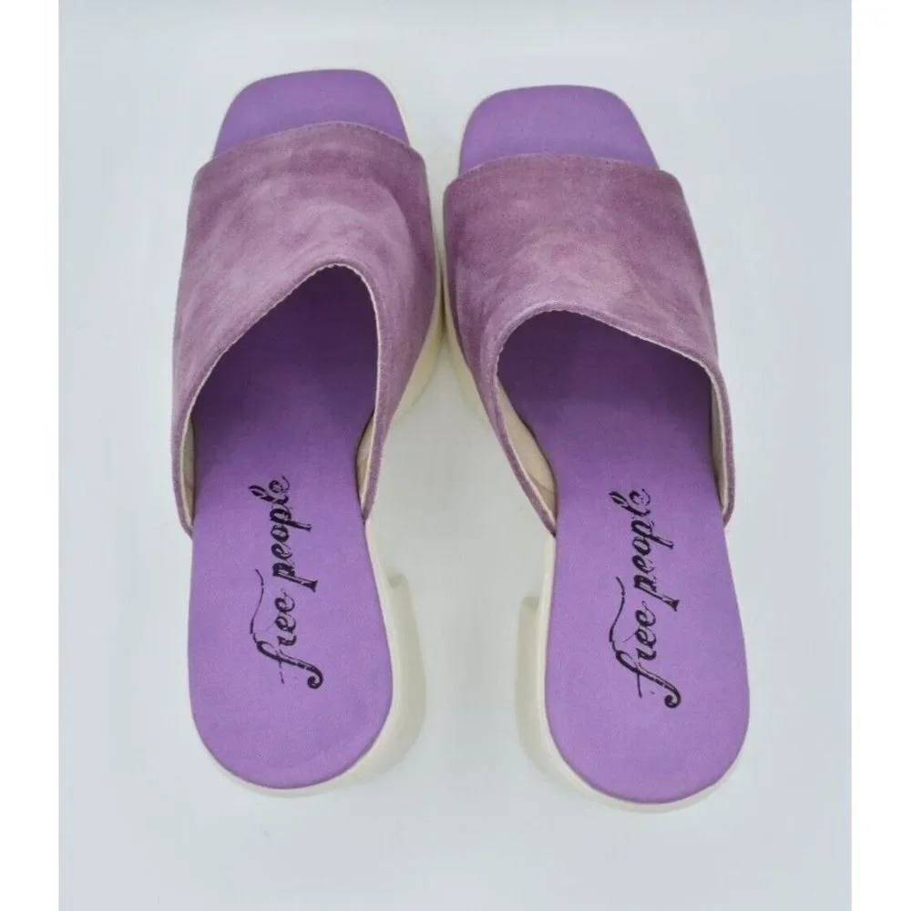 Free People Womens Size EU 39 US 9 Zoe Orchid Purple Platform Sandals Shoes - Picture 4 of 8